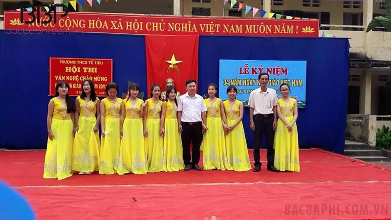 Lễ kỷ niệm ngày Nhà giáo Việt Nam của trường THCS Tế Tiêu