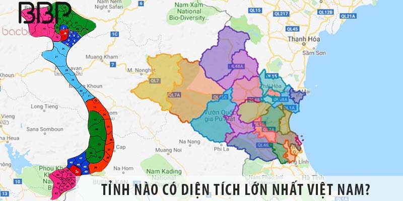 Tỉnh nào rộng nhất Việt Nam? Top 5 tỉnh có diện tích lớn nhất
