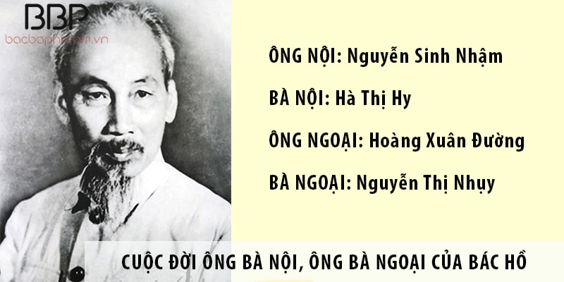 Ông bà nội, ông bà ngoại của Bác Hồ là những ai?